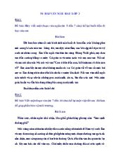 50 Bài văn mẫu hay lớp 3